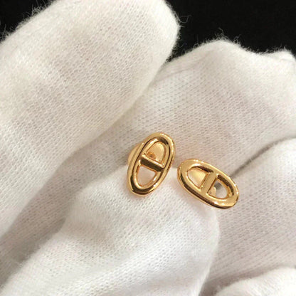 [Vintora]CHAINE SMALL EARRINGS GOLD AND SILVER
