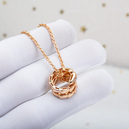 [Vintora]SERPENTI PINK GOLD NECKLACE DIAMOND