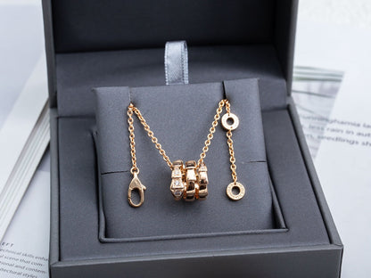 [Vintora]SERPENTI PINK GOLD NECKLACE DIAMOND