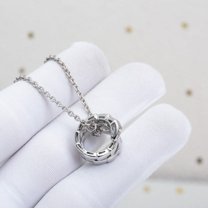 [Vintora]SERPENTI SILVER NECKLACE DIAMOND