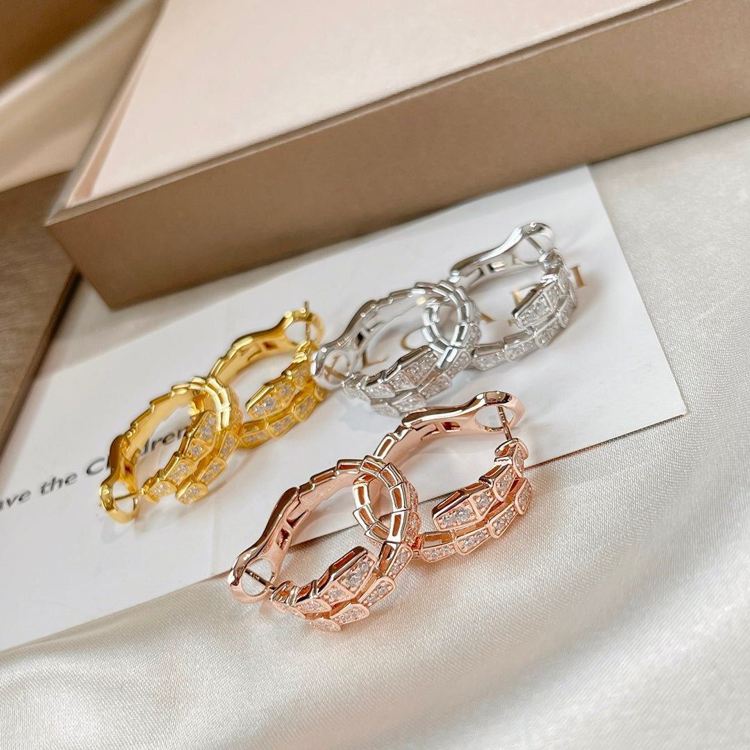 [Vintora]SERPENTI EARRINGS DIAMOND