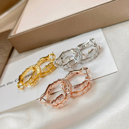 [Vintora]SERPENTI EARRINGS DIAMOND