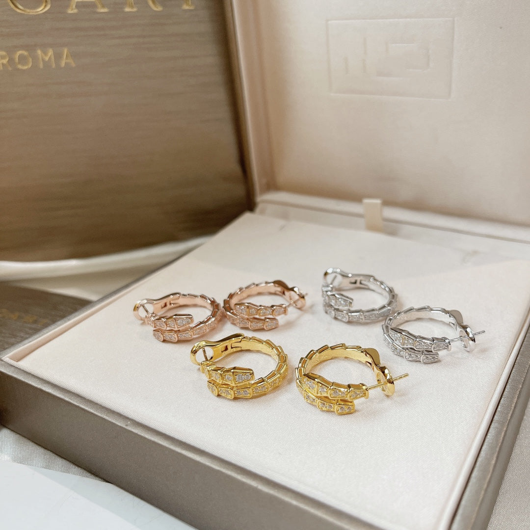 [Vintora]SERPENTI EARRINGS DIAMOND