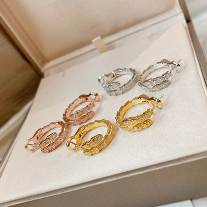 [Vintora]SERPENTI EARRINGS DIAMOND