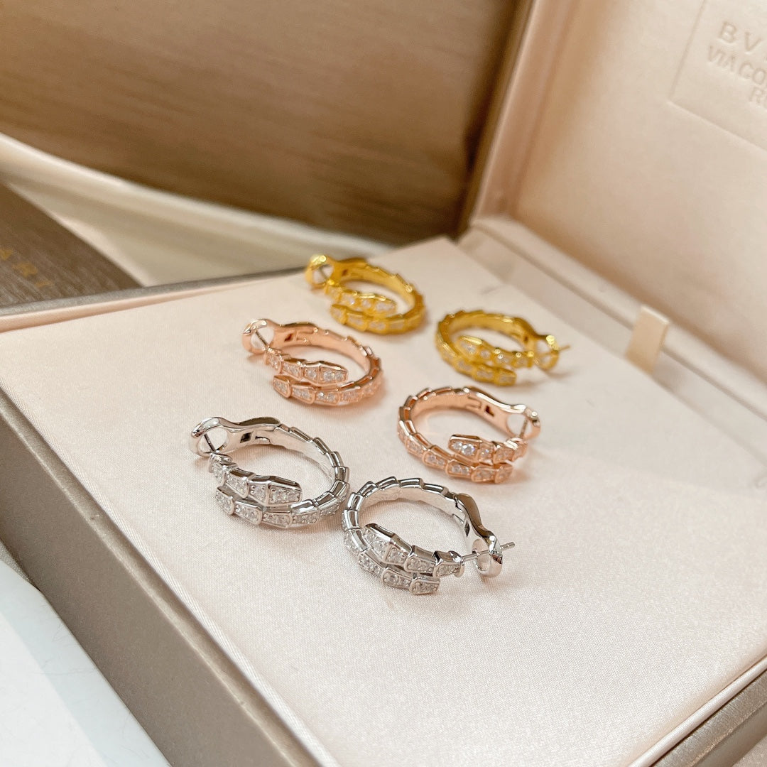 [Vintora]SERPENTI EARRINGS DIAMOND