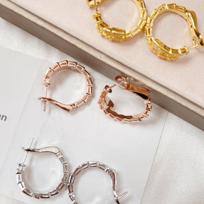[Vintora]SERPENTI EARRINGS DIAMOND