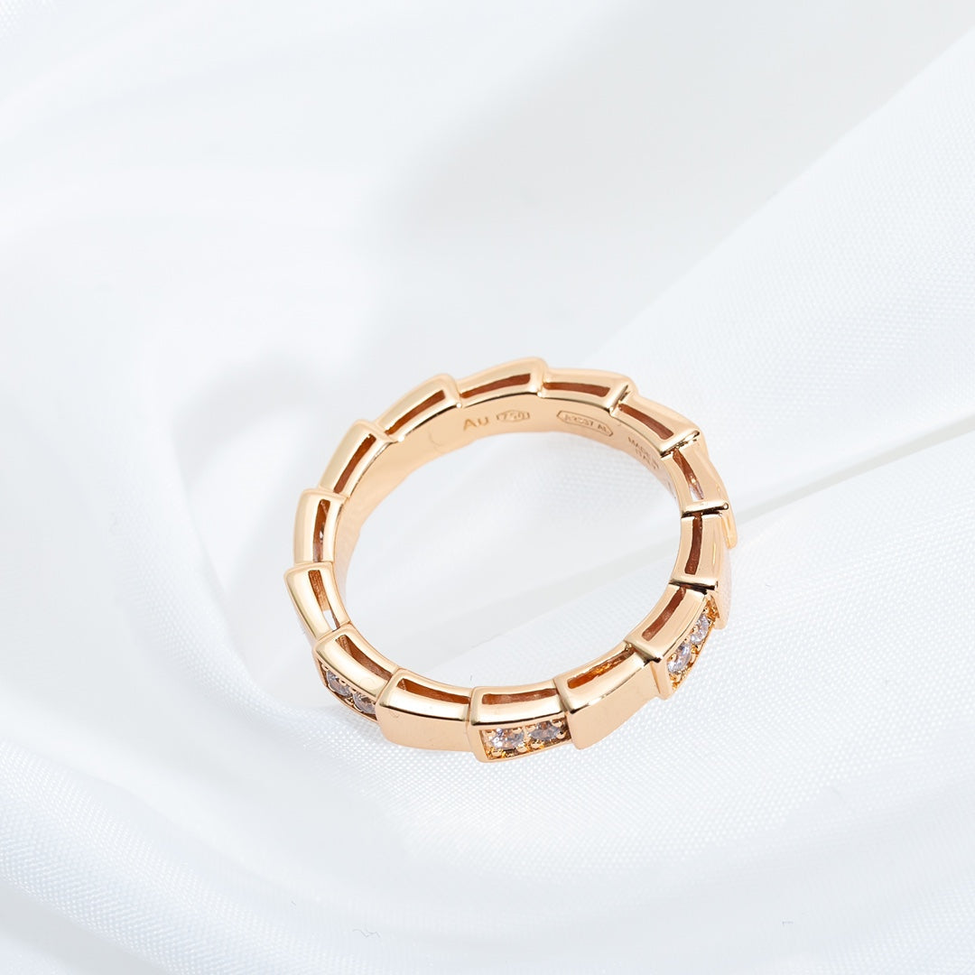 [Vintora]SERPENTI RING PINK GOLD  3MM
