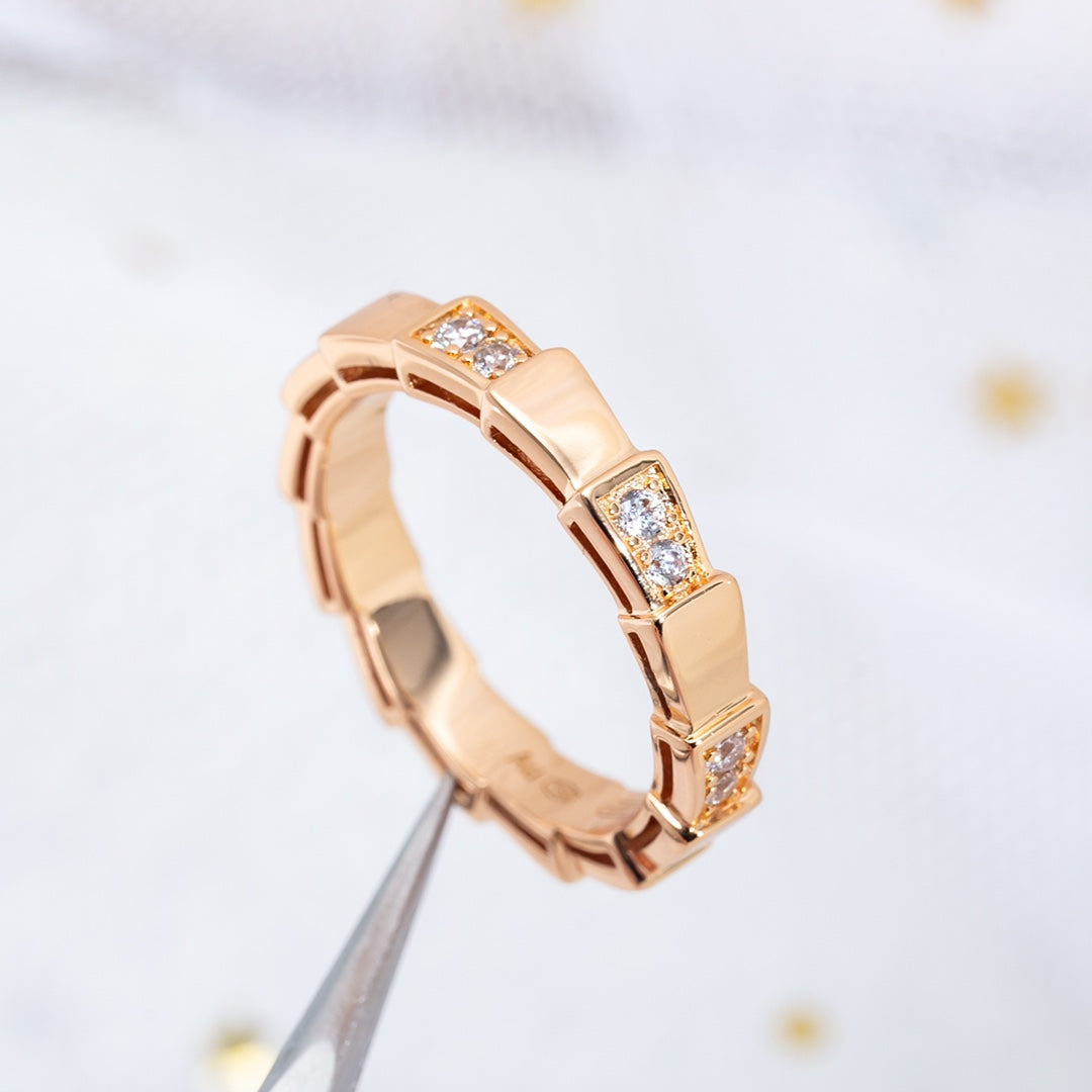 [Vintora]SERPENTI RING PINK GOLD  3MM
