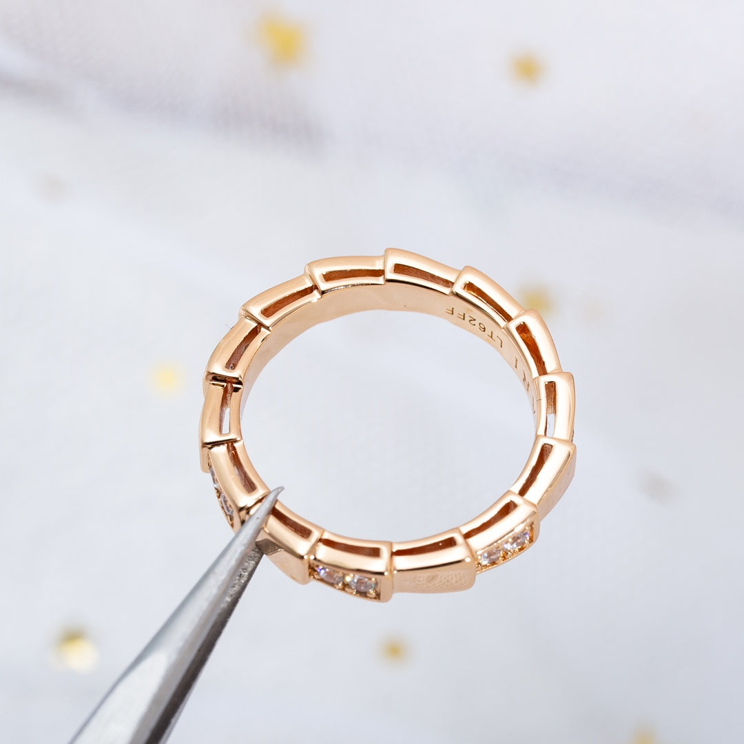 [Vintora]SERPENTI RING PINK GOLD  3MM