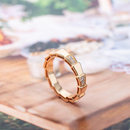 [Vintora]SERPENTI RING PINK GOLD  3MM