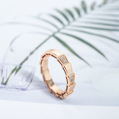 [Vintora]SERPENTI RING PINK GOLD  3MM