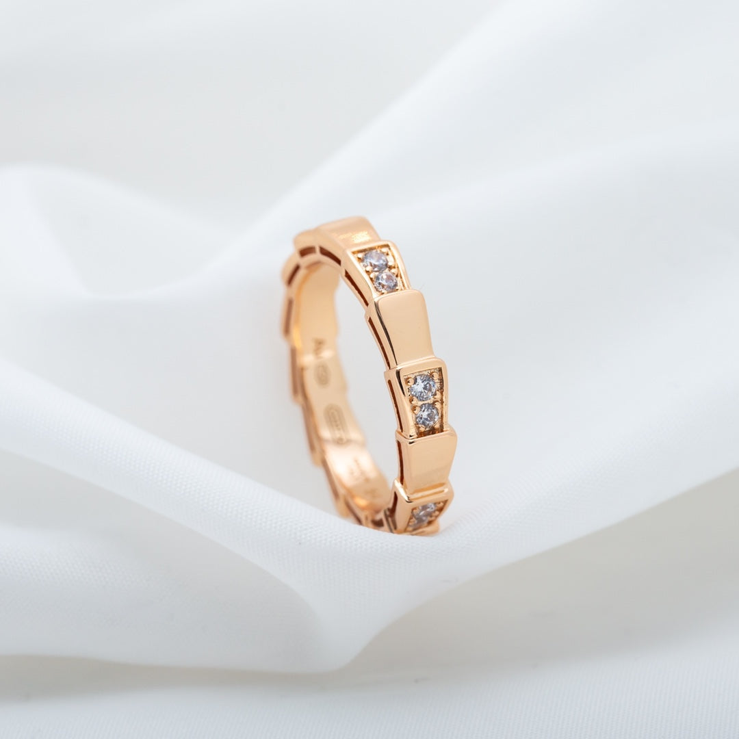 [Vintora]SERPENTI RING PINK GOLD  3MM