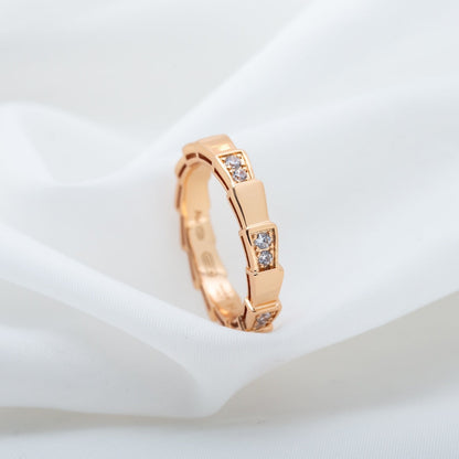 [Vintora]SERPENTI RING PINK GOLD  3MM