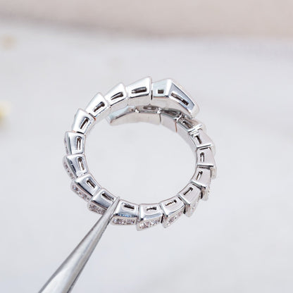 [Vintora]SERPENTI RING SILVER DIAMOND PAVED 4MM