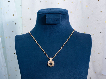 [Vintora]GARI NECKLACE PINK GOLD DIAMOND