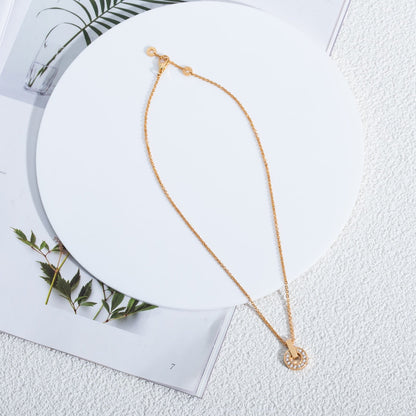 [Vintora]GARI NECKLACE PINK GOLD DIAMOND
