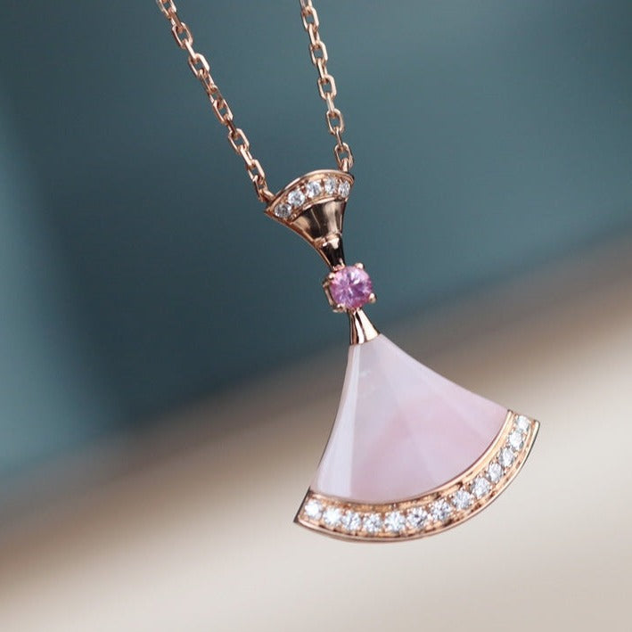 [Vintora]DREAM NECKLACE PINK MOP DIAMOND