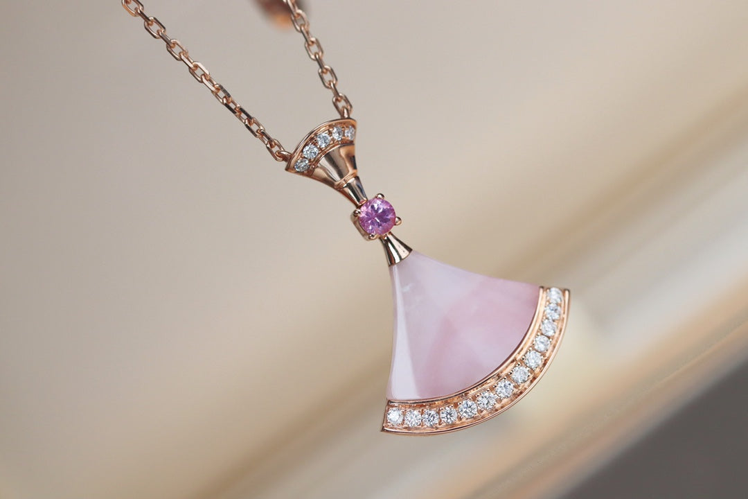 [Vintora]DREAM NECKLACE PINK MOP DIAMOND