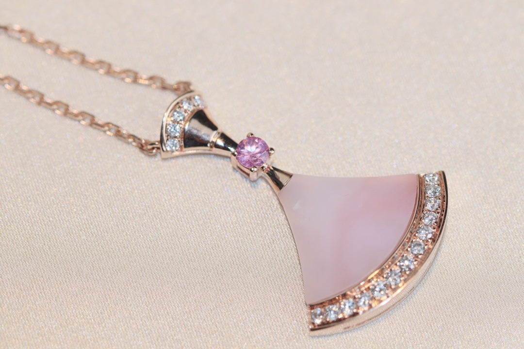 [Vintora]DREAM NECKLACE PINK MOP DIAMOND