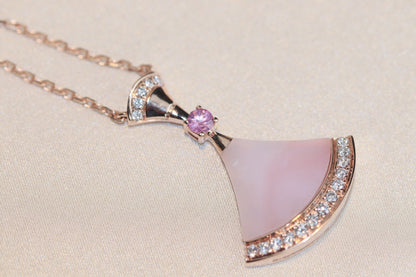 [Vintora]DREAM NECKLACE PINK MOP DIAMOND
