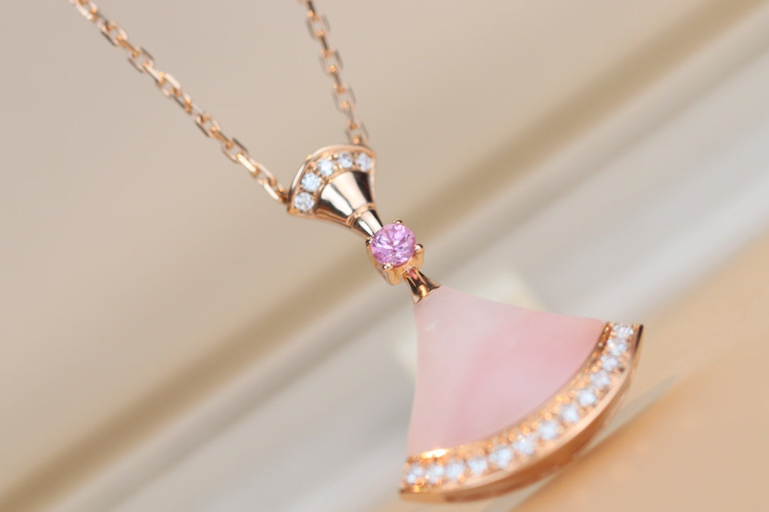 [Vintora]DREAM NECKLACE PINK MOP DIAMOND