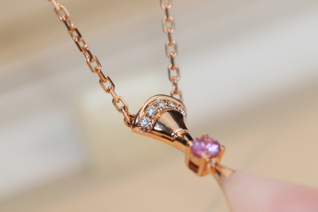 [Vintora]DREAM NECKLACE PINK MOP DIAMOND