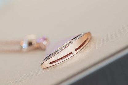 [Vintora]DREAM NECKLACE PINK MOP DIAMOND