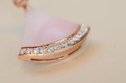 [Vintora]DREAM NECKLACE PINK MOP DIAMOND