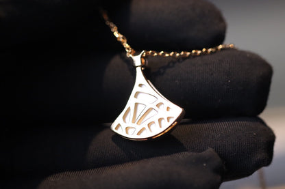 [Vintora]DREAM NECKLACE WHITE MOP PINK GOLD 1 DIAMOND