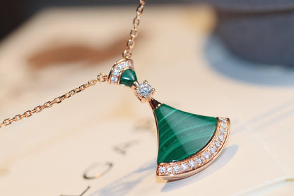 [Vintora]DREAM NECKLACE MALACHITE DIAMOND
