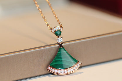 [Vintora]DREAM NECKLACE MALACHITE DIAMOND