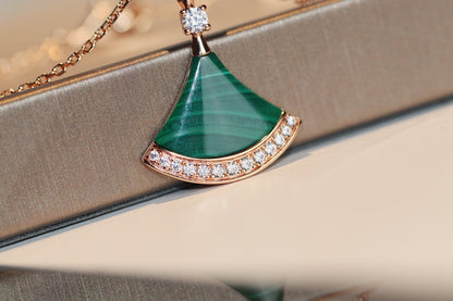 [Vintora]DREAM NECKLACE MALACHITE DIAMOND