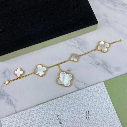 [Vintora]BRACELET CLOVER MAGIC BALAI OR 5 MOTIFS