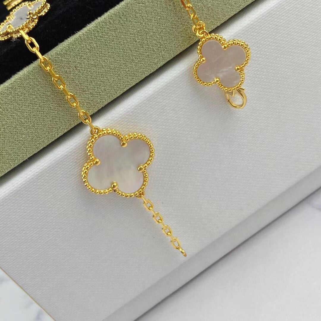[Vintora]BRACELET CLOVER MAGIC BALAI OR 5 MOTIFS