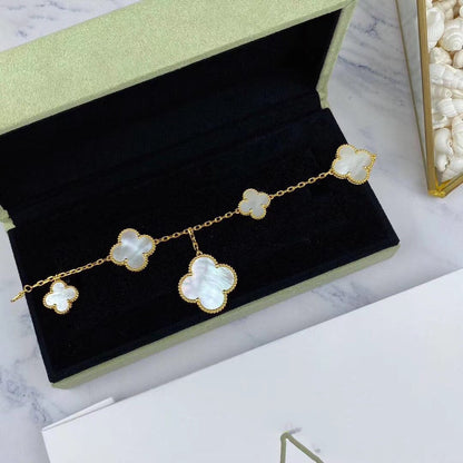 [Vintora]BRACELET CLOVER MAGIC BALAI OR 5 MOTIFS