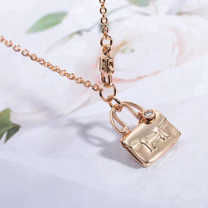 [Vintora]AMULETTE PEDANT ROSE GOLD NECKLACE