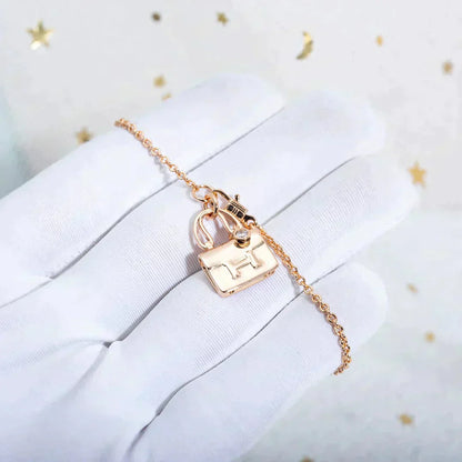 [Vintora]AMULETTE PEDANT ROSE GOLD NECKLACE