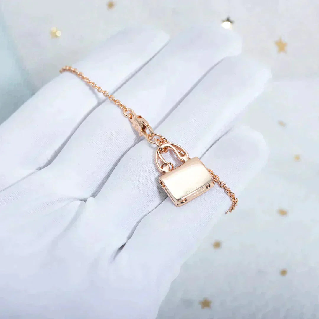 [Vintora]AMULETTE PEDANT ROSE GOLD NECKLACE