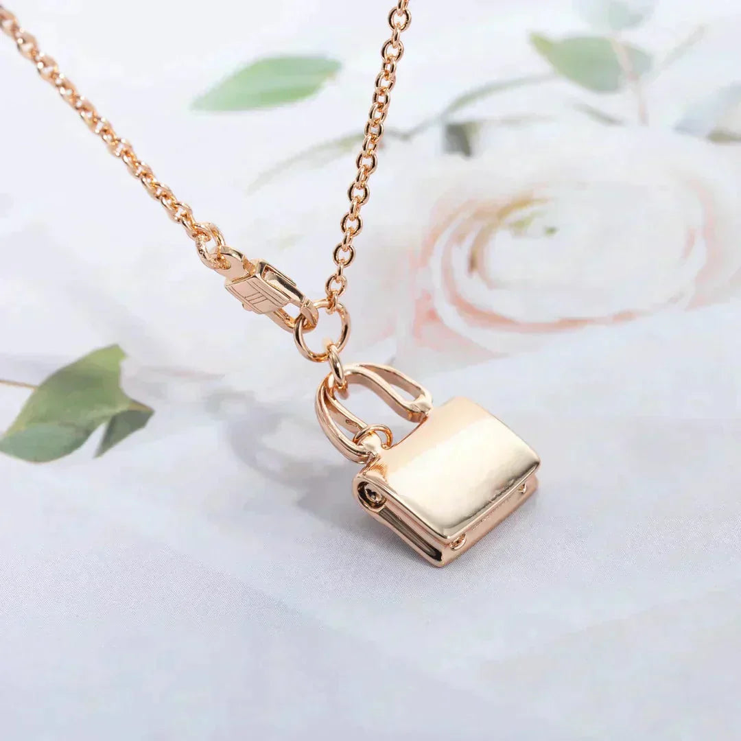 [Vintora]AMULETTE PEDANT ROSE GOLD NECKLACE