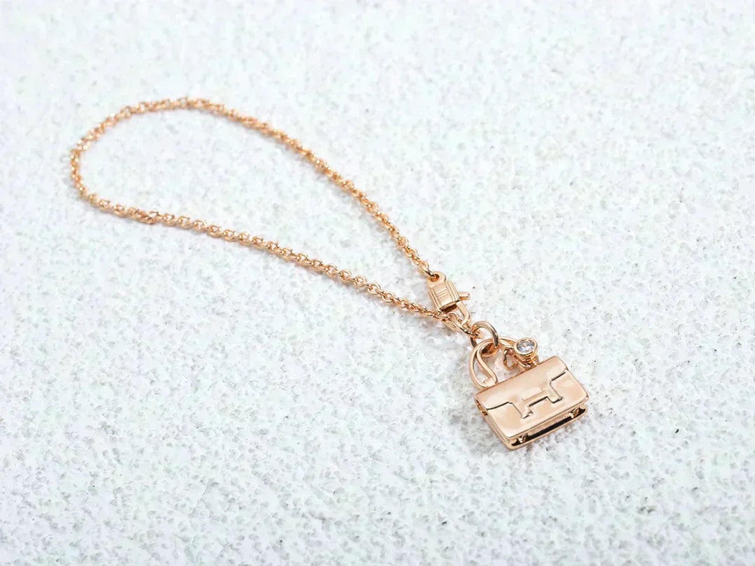 [Vintora]AMULETTE PEDANT ROSE GOLD NECKLACE