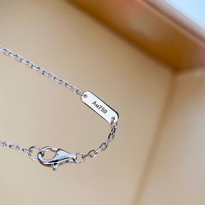 [Vintora]COLLIER TRÈFLE DIAMANT ARGENTÉ