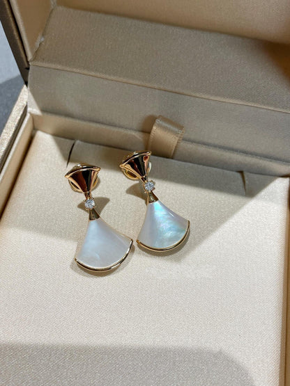 [Vintora]DREAM MOP 1 DIAMOND EARRINGS