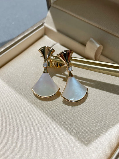 [Vintora]DREAM MOP 1 DIAMOND EARRINGS