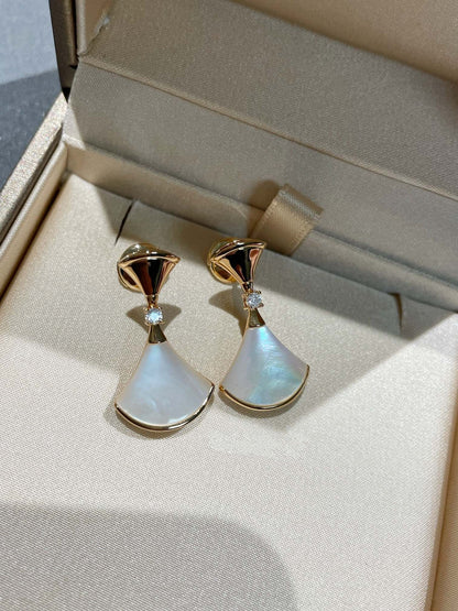 [Vintora]DREAM MOP 1 DIAMOND EARRINGS
