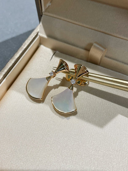 [Vintora]DREAM MOP 1 DIAMOND EARRINGS