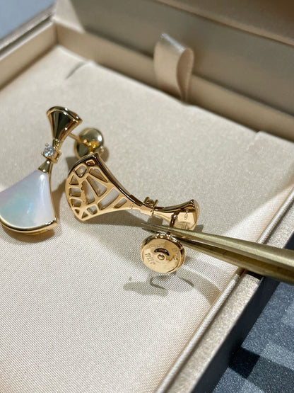 [Vintora]DREAM MOP 1 DIAMOND EARRINGS