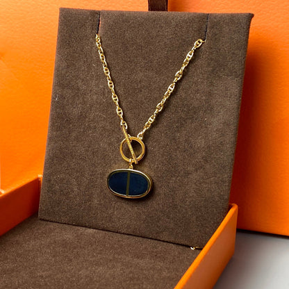 [Vintora]CHAINE VERSO BLACK CERAMIC NECKLACE