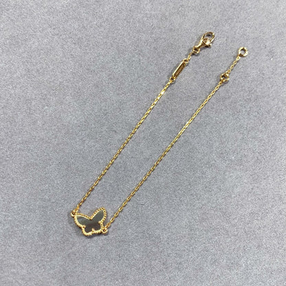 [Vintora]BRACELET PAPILLON EN NACRE NOIRE