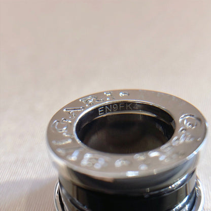 [Vintora]ZERO 1 BLACK CERAMIC SILVER NECKLACE