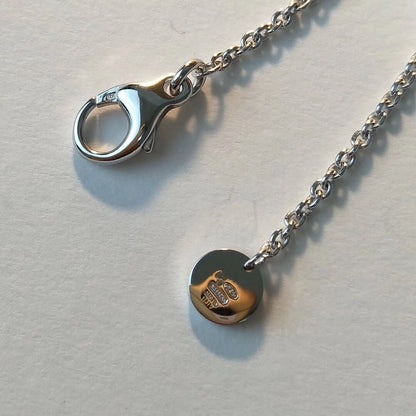 [Vintora]ZERO 1 BLACK CERAMIC SILVER NECKLACE